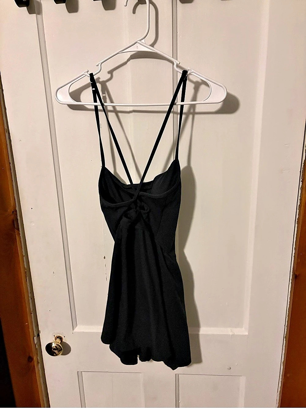 Gilly Hicks Active Strappy Back Dress Black Mini Dress Size Small